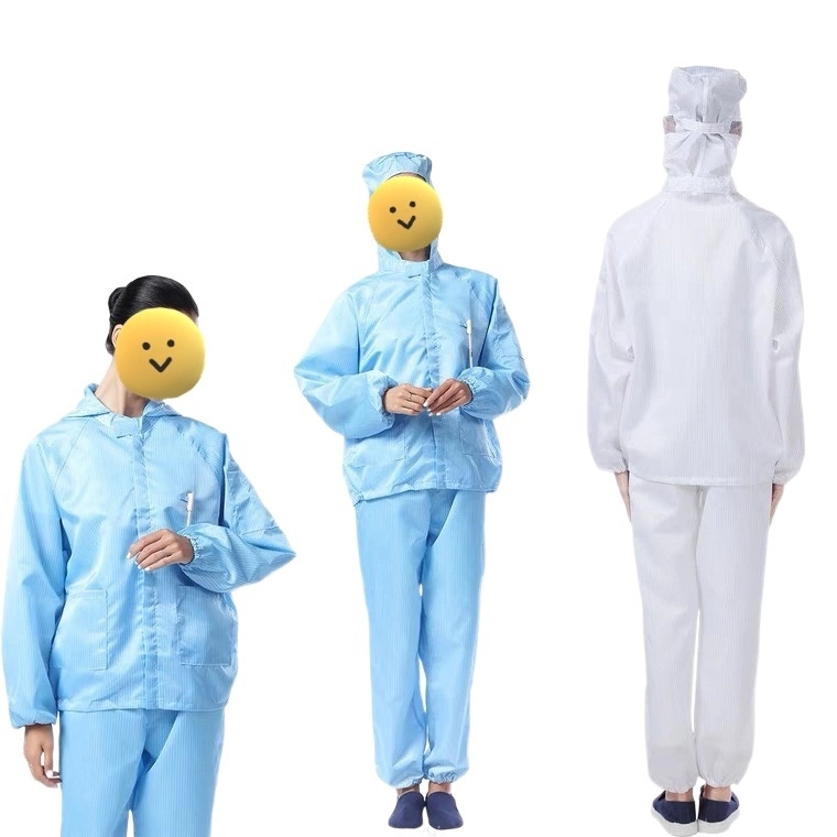 Polyester ESD Cleanroom Garment Laboratory Coat Antistatic Clothes