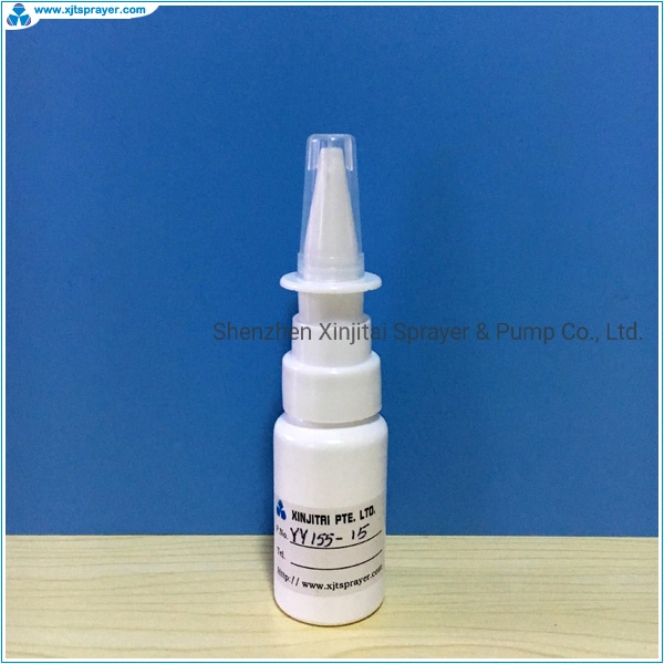 Pharmaceutical Use 15ml HDPE Snap on Nasal Spray Pump Bottle