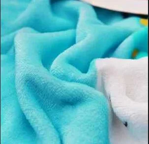 85%Polyester 15%Polyamide Microfiber Flano Flannel Fabric for Bath Towel