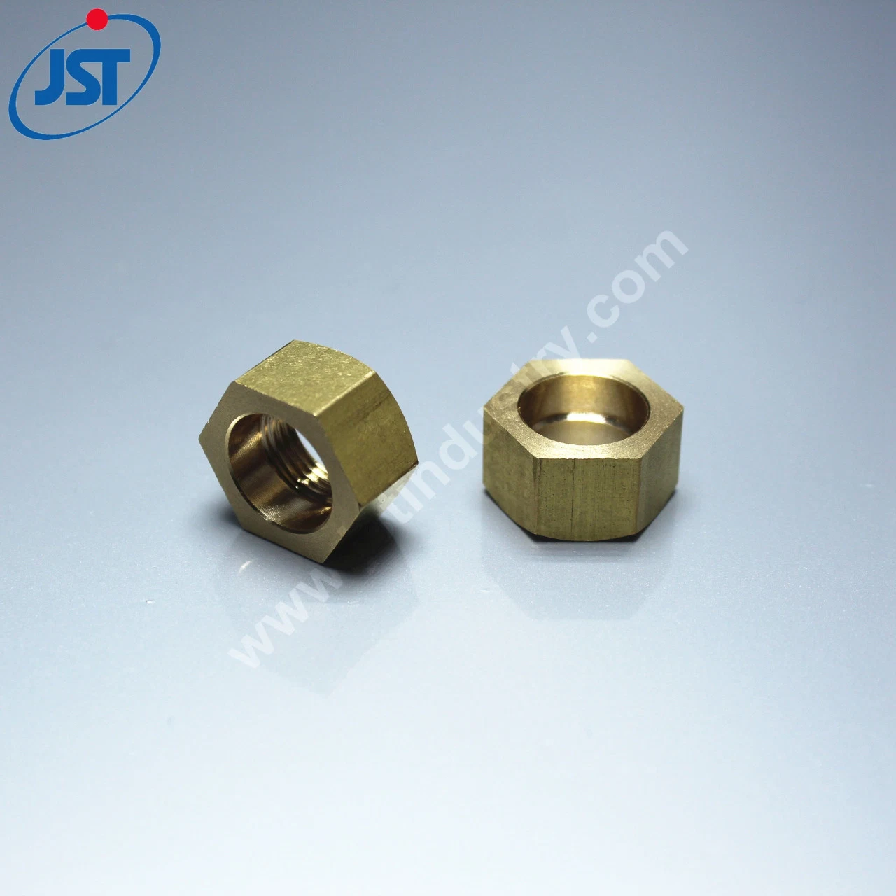 Custom CNC Turning Hexagon Self-Locking Brass Coupling Nut for Medical Device, Quick Coupling