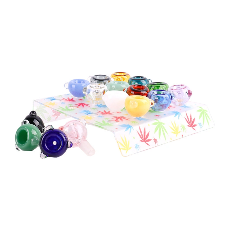 Wanchuang Colorful Hookah Accessories Bowls14mm with Display Stand Cigarette Accessories