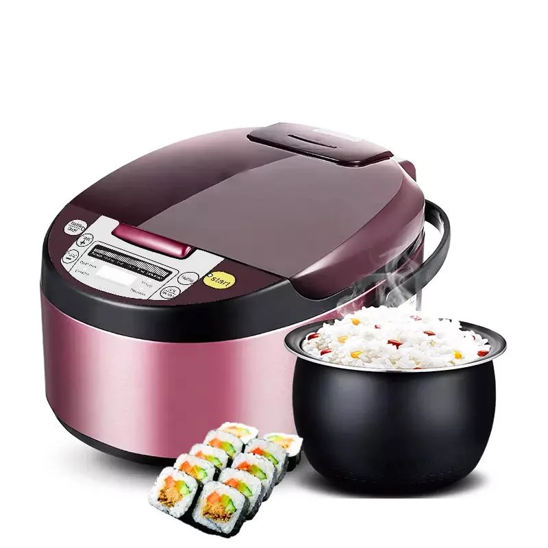 2.2L Smart Rice Cooker Digital Display Can Be Portable Double Layer Anti-Hot Muti-Purpose Cooking Appliance