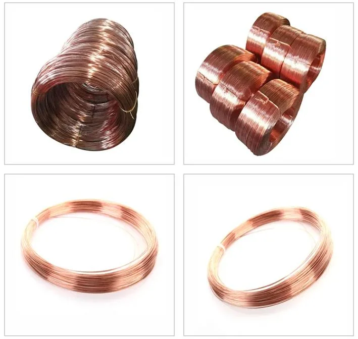 99.9% Pure Bare Solid Custom Diameter C1100 C1200 C2600 Enameled Copper Wire