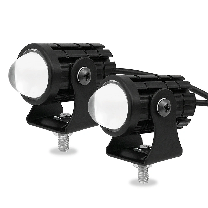 مصباح LED الخلفي للقيادة مصباح الضباب Laser Lighting System Spot Mini مصباح حلقة الدراجات النارية الخلفية للخوذة بمفتاح الرأس