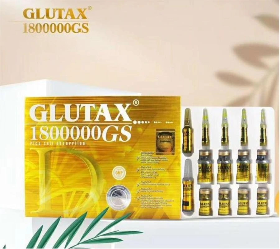 Blanqueando Anti arrugas Envejecimiento Inyección intravenosa Inyección celular Glutax 1800000GS Italia Blanqueamiento de la piel inyección Glutatión IV