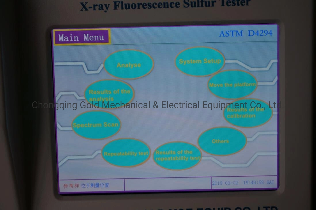 Lab Petroleum Equipment Edxrf Sulfur-in-Oil Test X-ray Fluorescence Total Sulfur Content Analyzer ASTM D4294