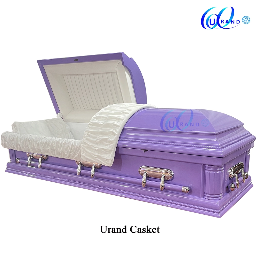 Metal Silver Color Unique Color for Special You Like Silver 18ga Solid Wood Casket