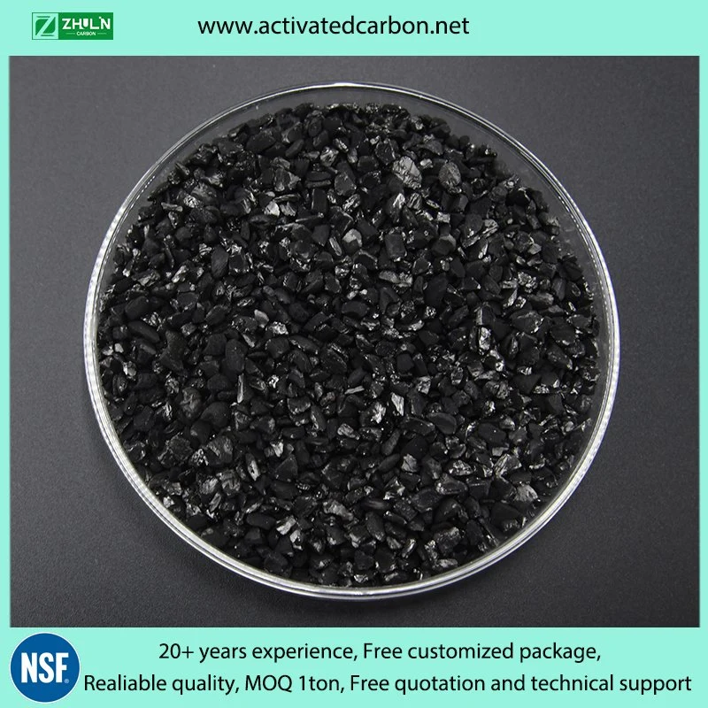 Water Treatment Crushed GAC 8X30mesh Bulk Activated Carbon Granules for Sale