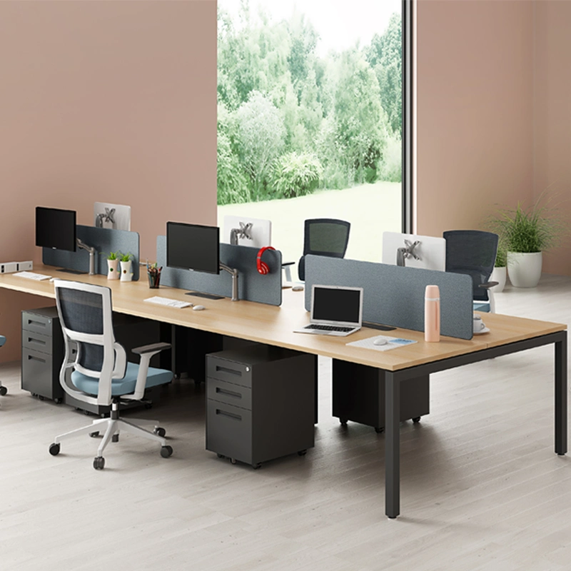 Factory Direct Sale Modern Staff Desks Melamine Furniture Office Workstation