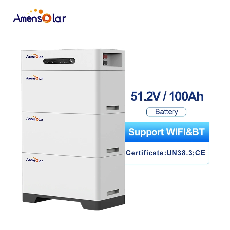 Almacenamiento de Energía Amensoalr 30kwh 20kwh 10kwh Batería de litio batería apilados de Almacenamiento de Energía Solar de batería baja tensión