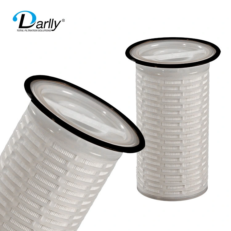 Econômico Darlly 6 polegadas de diâmetro do filtro de mangas de PP para o tamanho 1 e tamanho 2 Classificação de remoção do alojamento do filtro de 0,5 a 120 Mícron