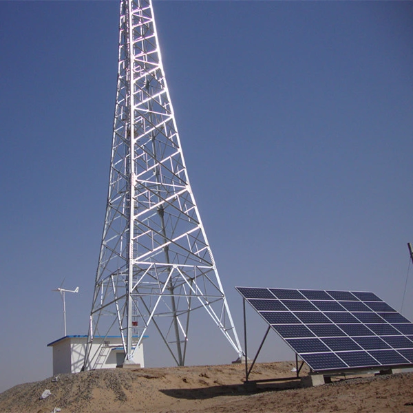 Anhua controla el tono de la turbina eólica La energía solar sistema híbrido para el suministro de energía de la estación de BTS.