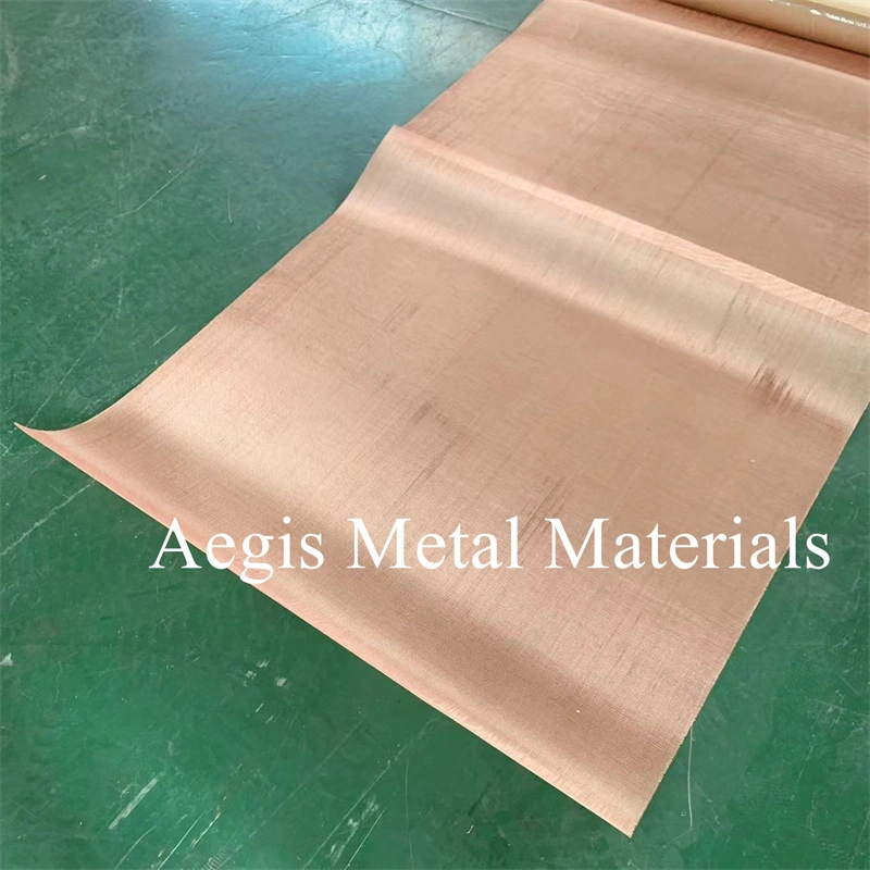 Ultra Fine Pure Copper Wire Mesh Fabric Emf RF Shielding Copper Screen