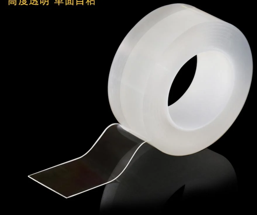 1m/3/5m 1mm Nano Tape Double Sided Tape Transparent Notrace Reusable Waterproof Adhesive Tape Cleanable Home Gekkotape