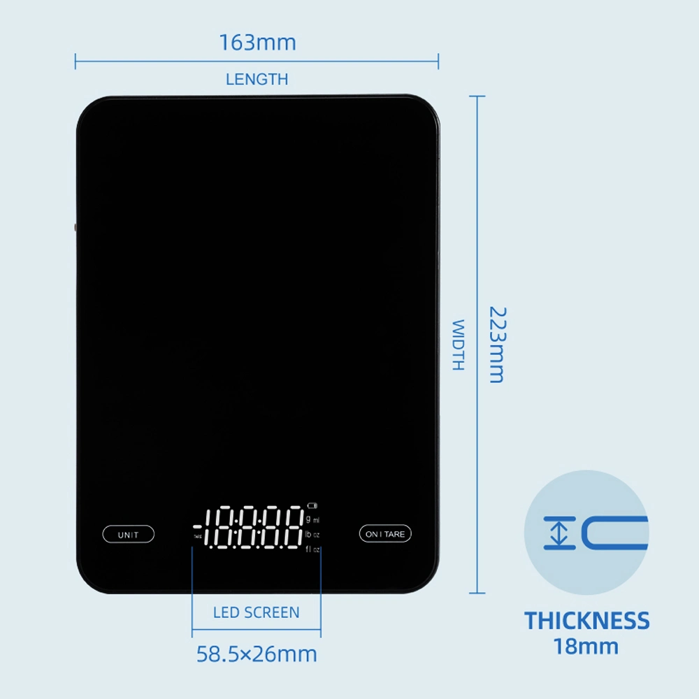 Digital Rechargeable Food Scale, Digital Kitchen Scale for Cooking