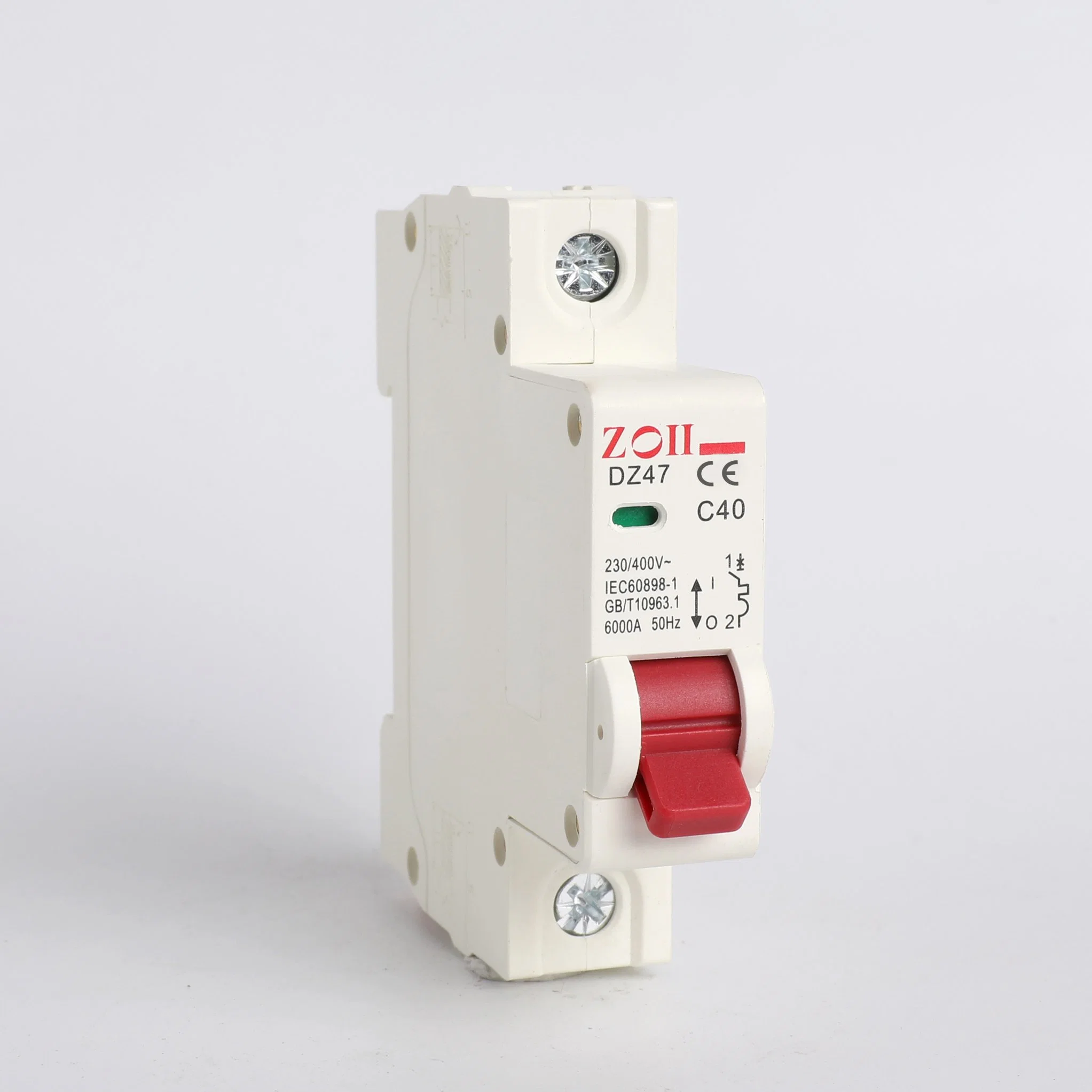 Low Voltage Series Mini Miniature Circuit Breaker 1 Pole MCB Automatic 230/400V 1-63A