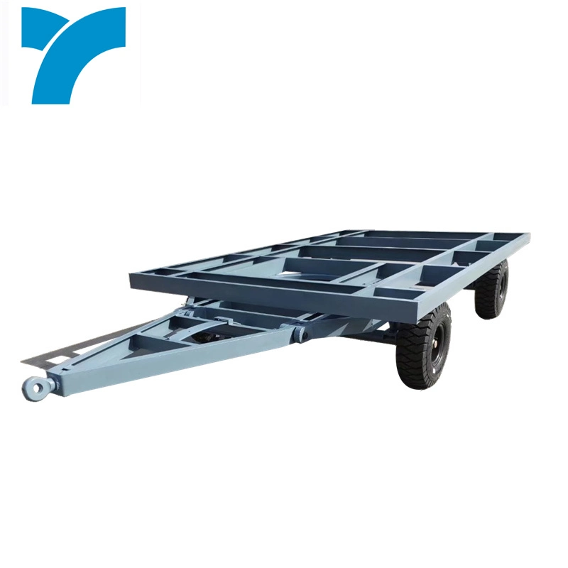 Simple and Flexible Tandem Axle Mobile House Chassis Trailer Stainless Steel 40FT Chassis Trailer