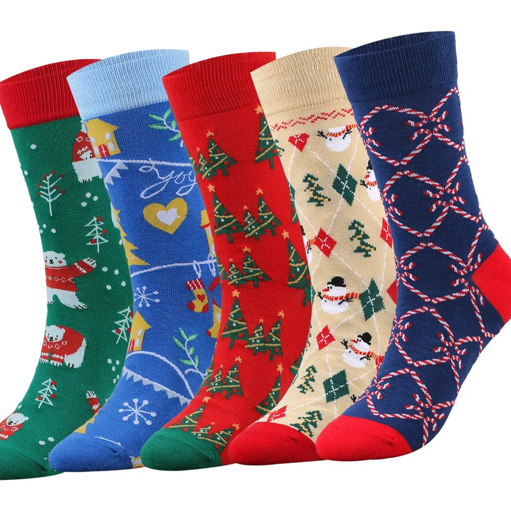 Xianghui Wholesale/Supplier Novelty Unisex Men Crew Eco Friendly Women Christmas Happy Socks