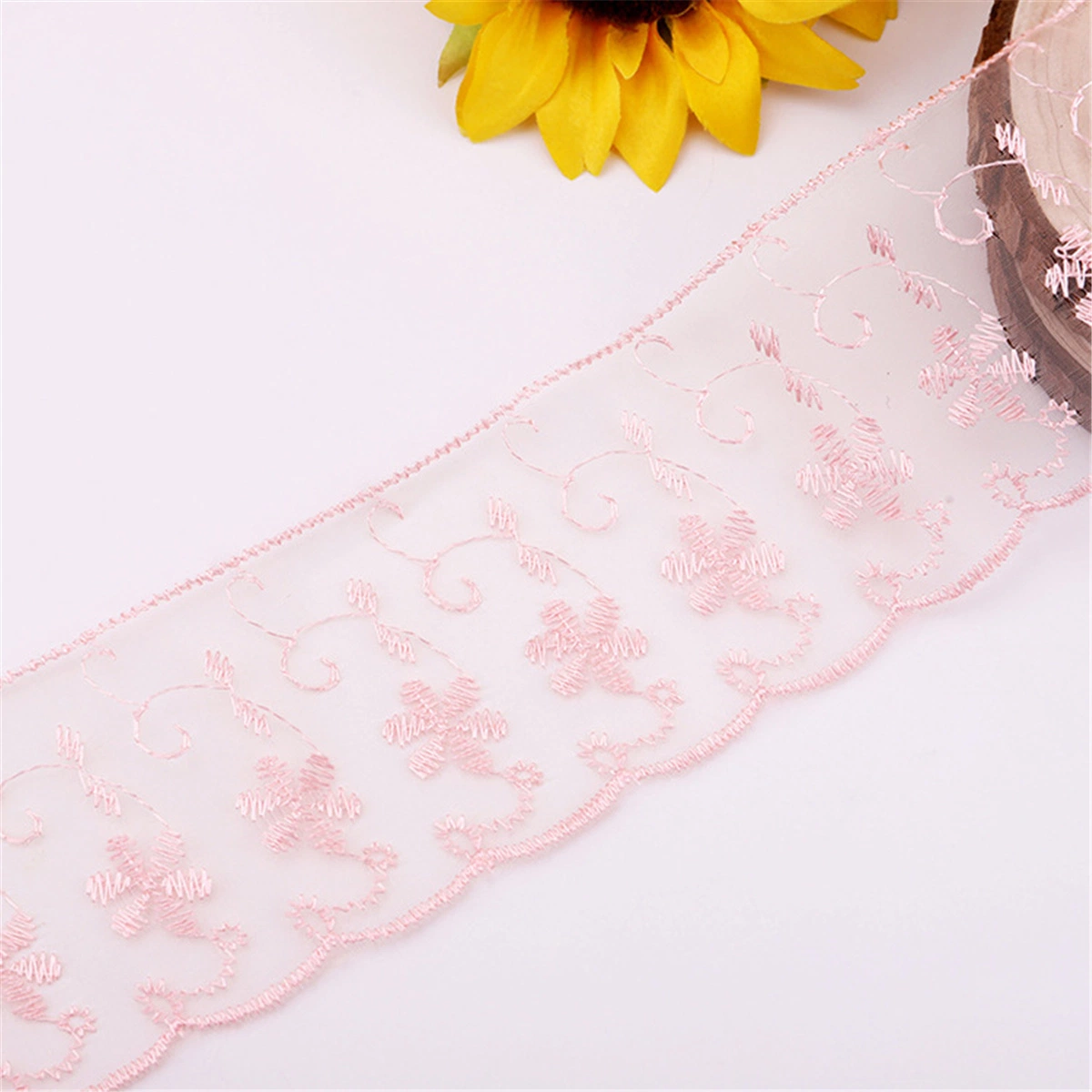 New Umbrella Eege Hollowed out Mesh Yarn Water Soluble Embroidery Lace Colorful Lace Fabric Clothing Accessories