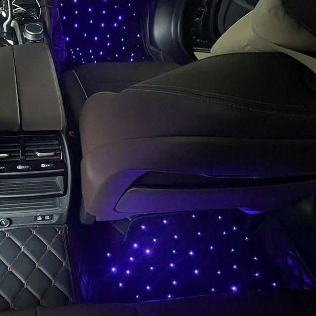 12V Cigarette Lighter Power LED Star Light Car Mats Car