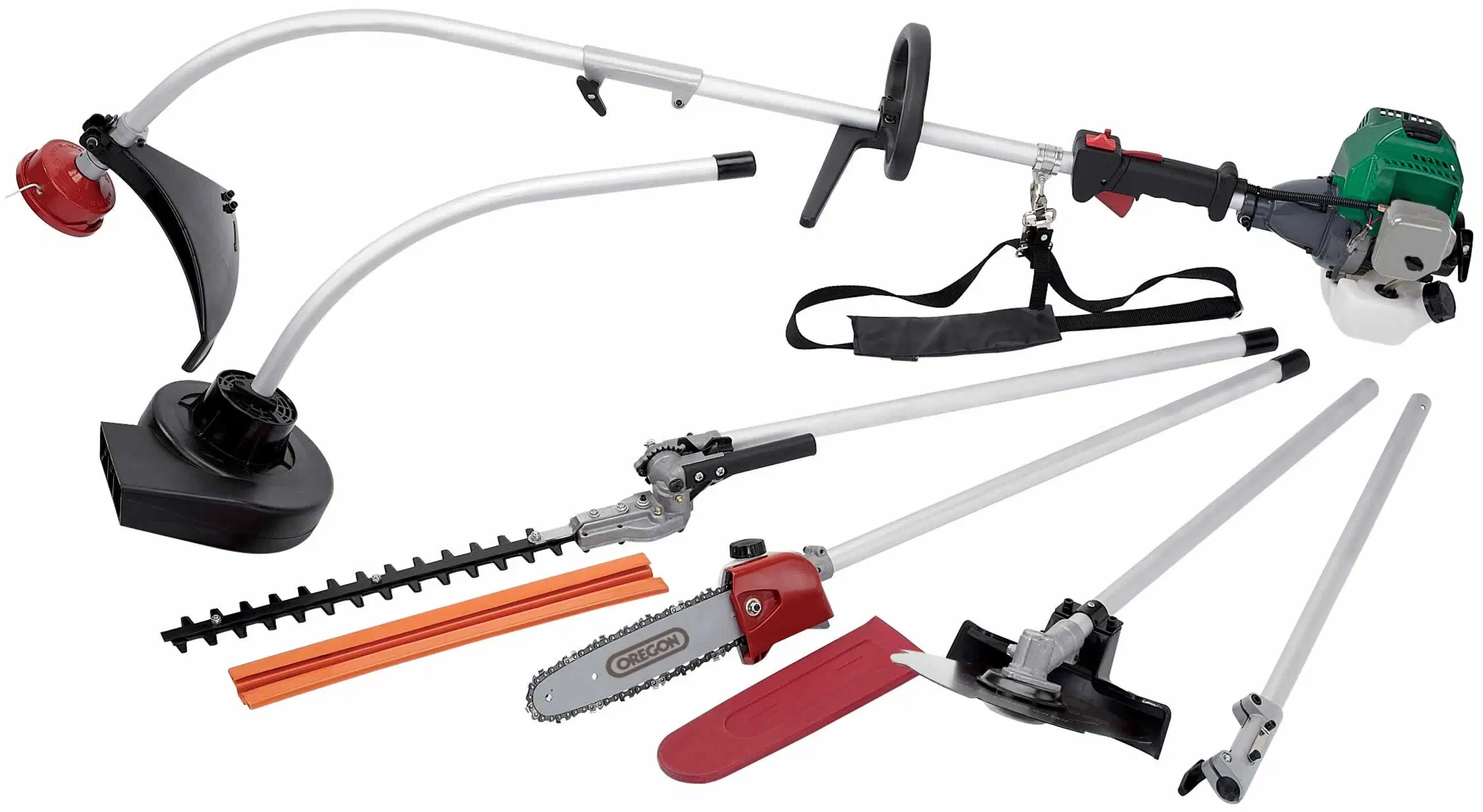 Conjuntos de ferramentas multifuncionais 4 em 1 aparador de sebes com cortador de escovas