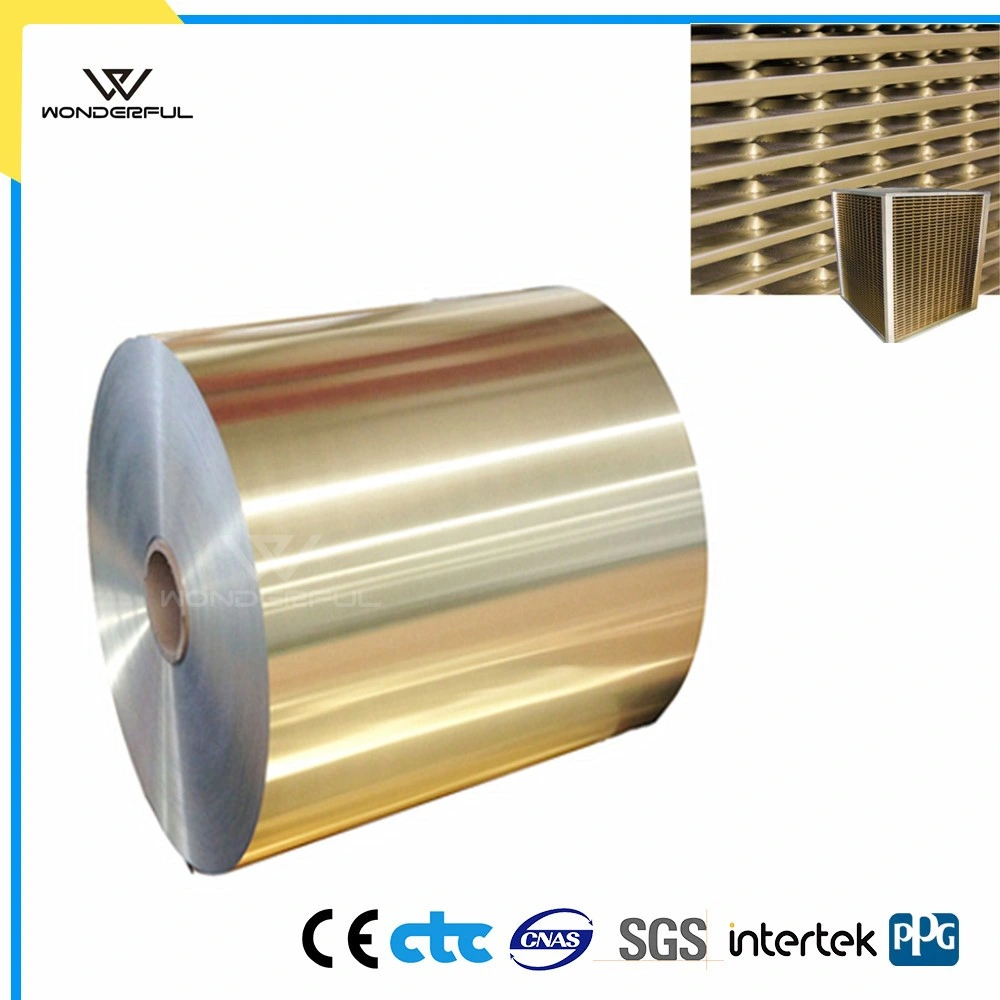 Golden Hydrophilic Aluminum Coil Air Conditioner Fins