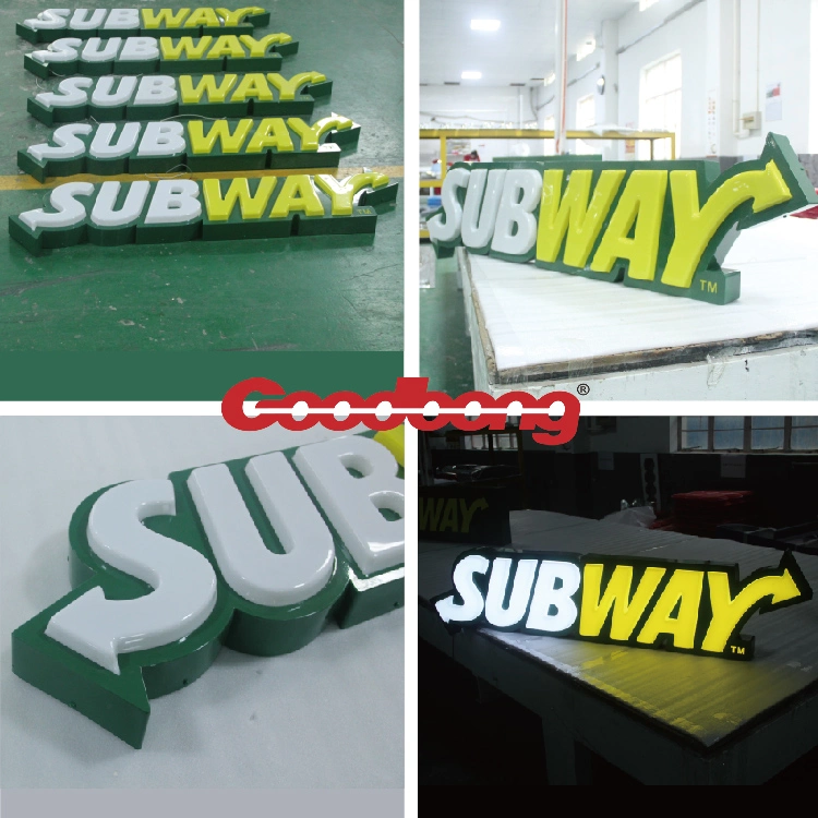 Customized Acrylic Stainless Steel 3D LED Letter Signage Front Light Outdoor Advertising Equipment with Business Any Logo