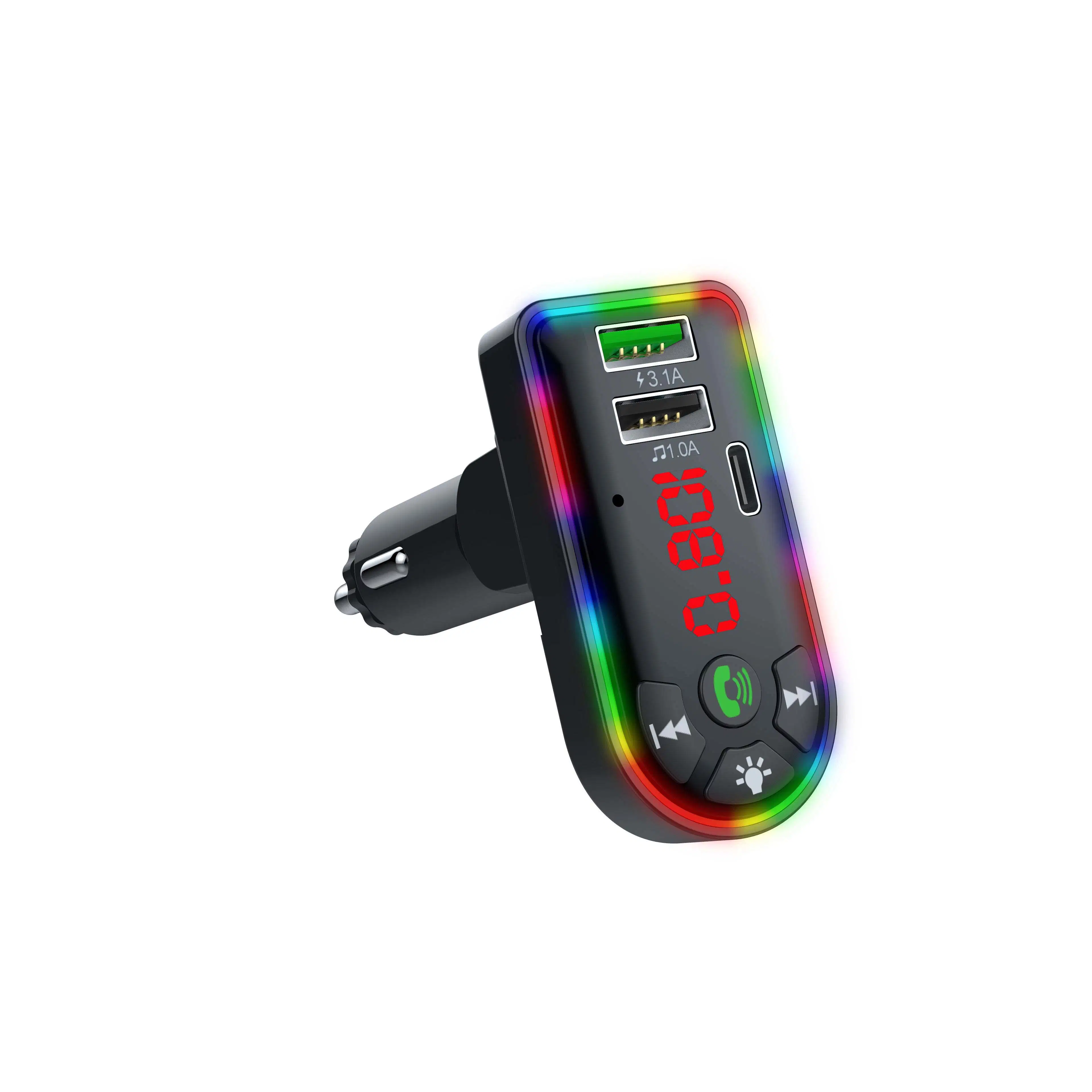2021 Car MP3 Music Player Bluetooth-5.0 Receiver FM Transmitter Dual USB 2.1A Charger U Disk / TF Card Lossless Music