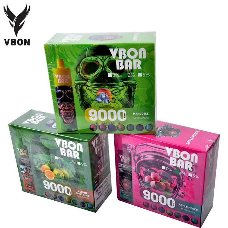 2023 Vbon Type-C rechargeable 9000 puffs barre à cigarettes électroniques jetables