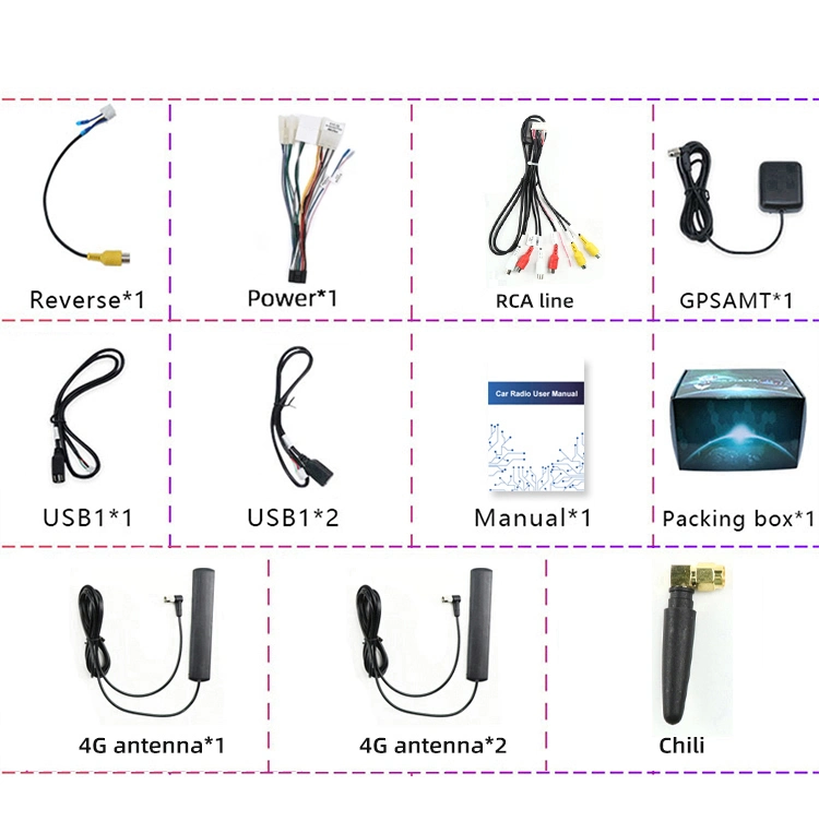 Jmance Car Linux Radio HD Navigation Video 10,1 Zoll Android 1+16GB WiFi BT für Toyota Fortuner Hilux 2005