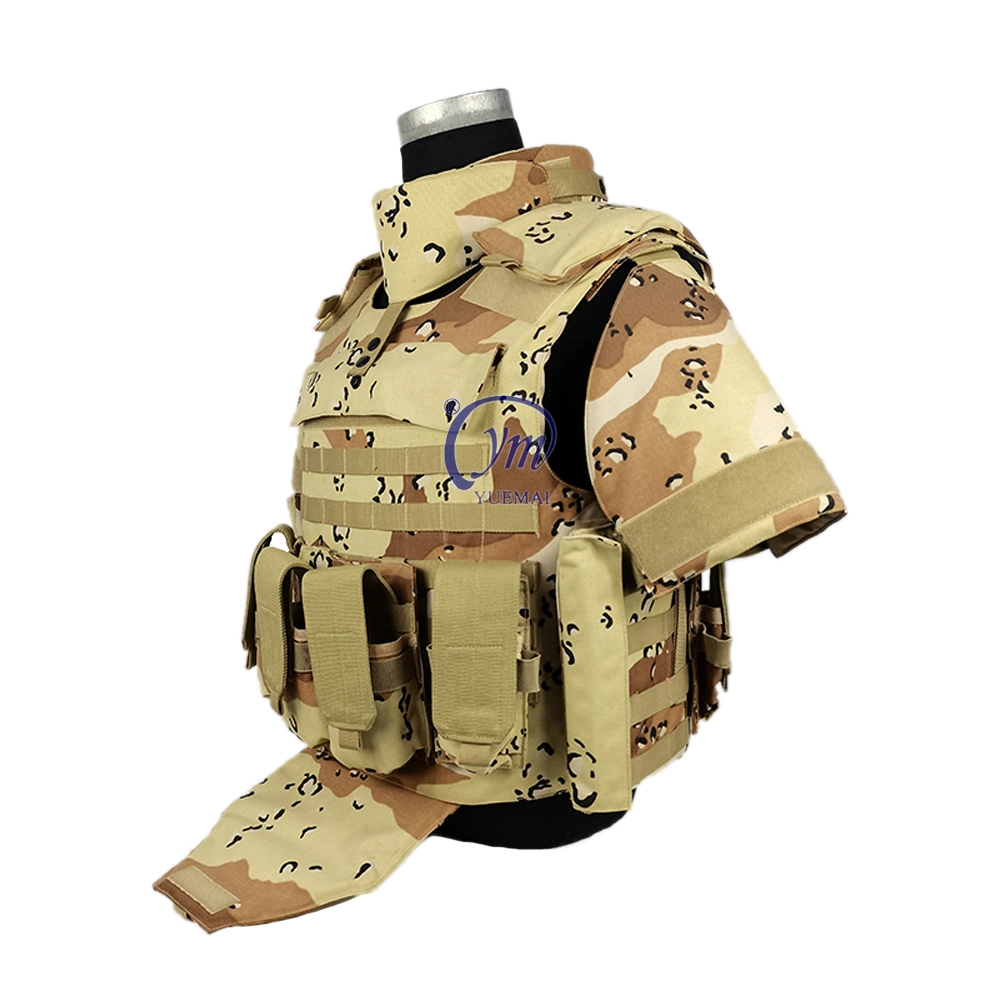 Ganzkörper schützen Ballistic Weste Camouflage Bullet Proof Jacke mit Molle System