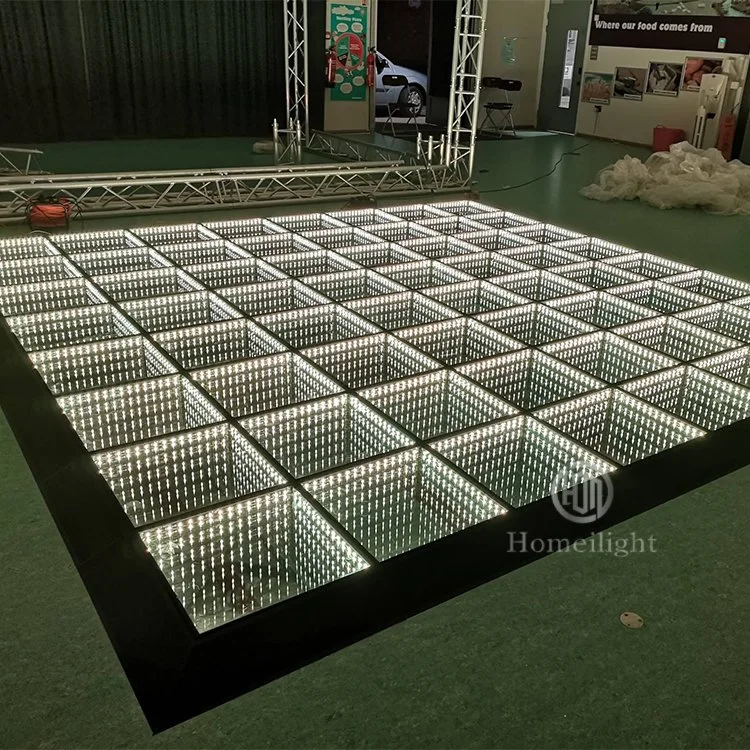 DIY Program Effects Floor Panels RGB 3 in 1 Rainbow Effect Lighting 3D Mirror Dance Floor for Wedding Party