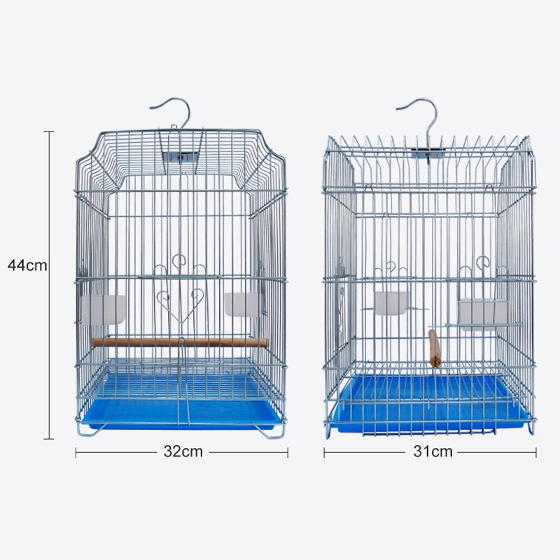 Wholesale/Supplier Price Bird Folding Cage with Wooden Stand and Removable Tray Blue Green Pink