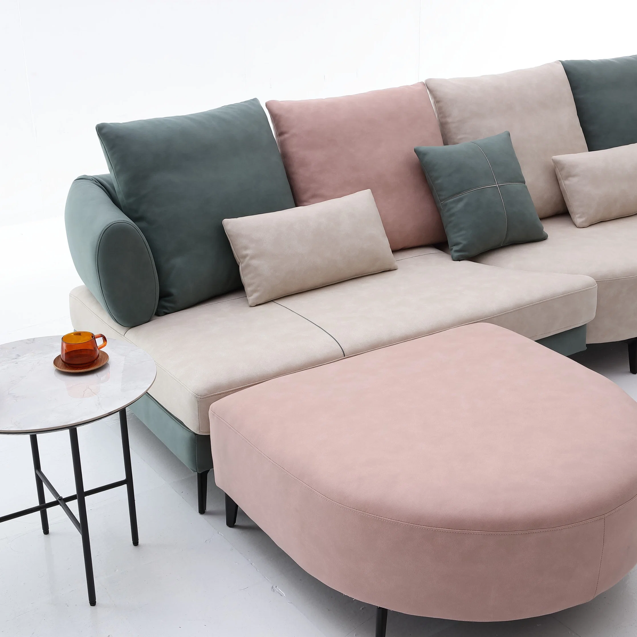 Leisure Hotel Furniture Wholesale/Supplier Modern Leisure Sofa Set Furnitures with 4 Seaters