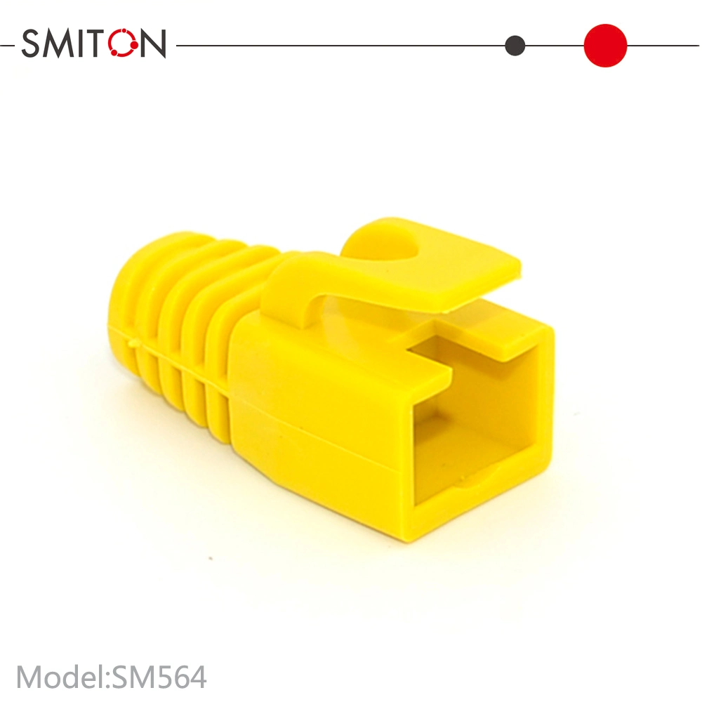 En plastique souple du connecteur du câble Ethernet RJ45 bottes bottes de couvercle de décharge de traction du réseau CAT5 CAT CAT67