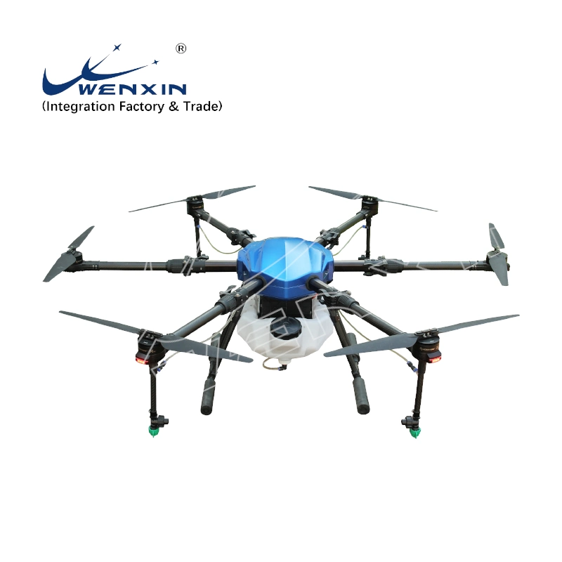 Wenxin 10L 4m Spray Width batería Agricultura Sprayer Drone para Fumigación agrícola