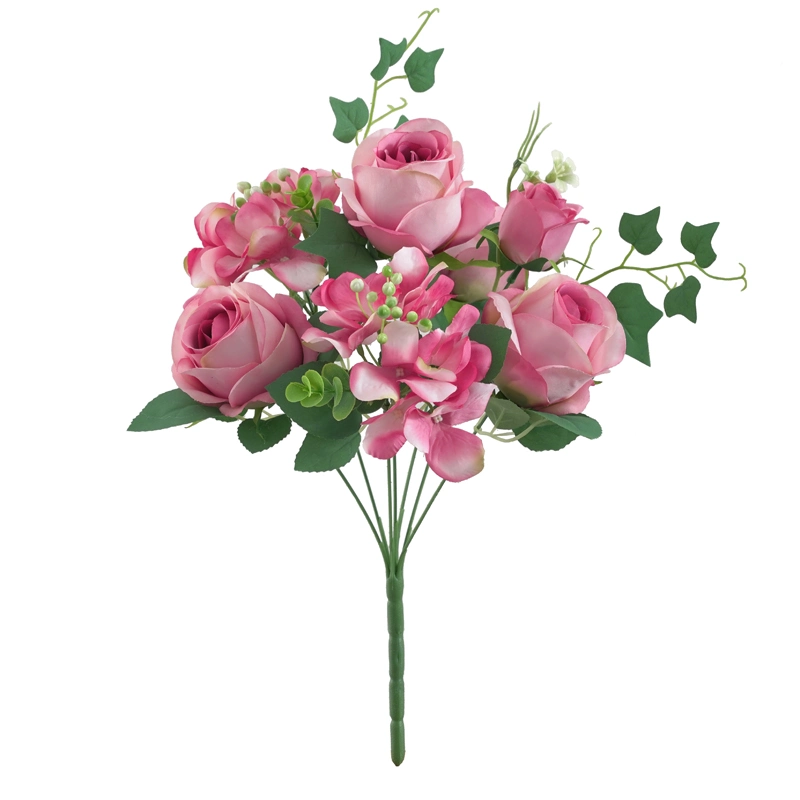 Decorative Bouquet Gift Faux Rose Flowers Artificial Flower