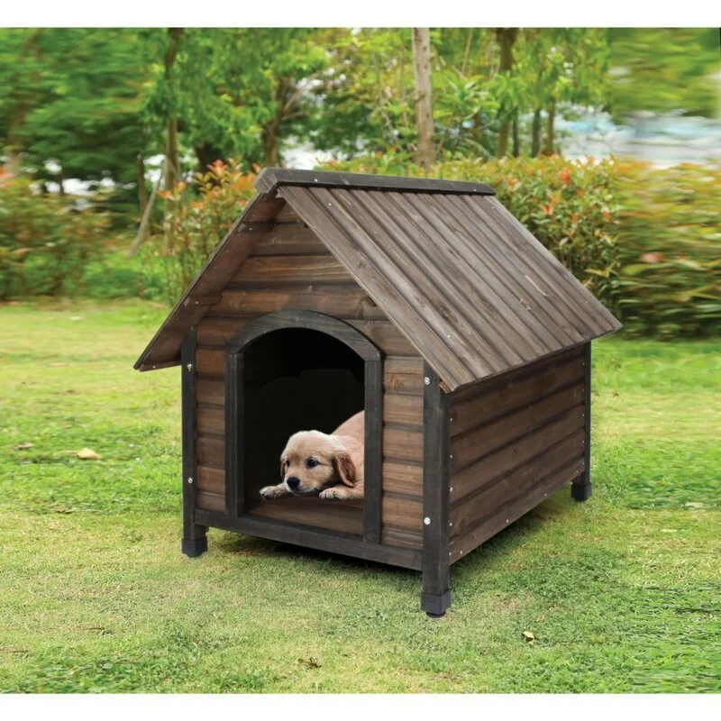 Bohn Hut Shaped Wooden Pet Dog House 0218