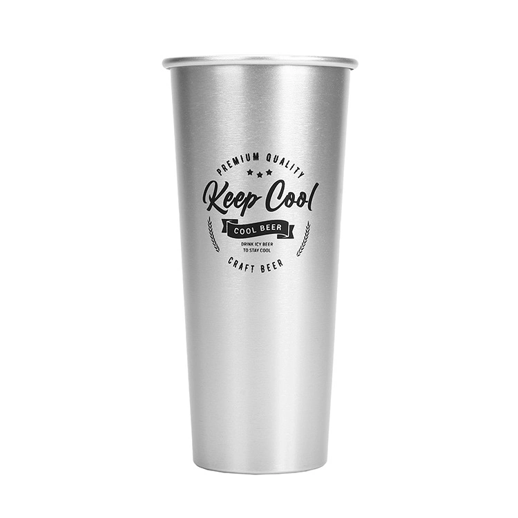 Beer Mug Rolled Edge Aluminum Cup Disposable Food Grade Aluminum Cup