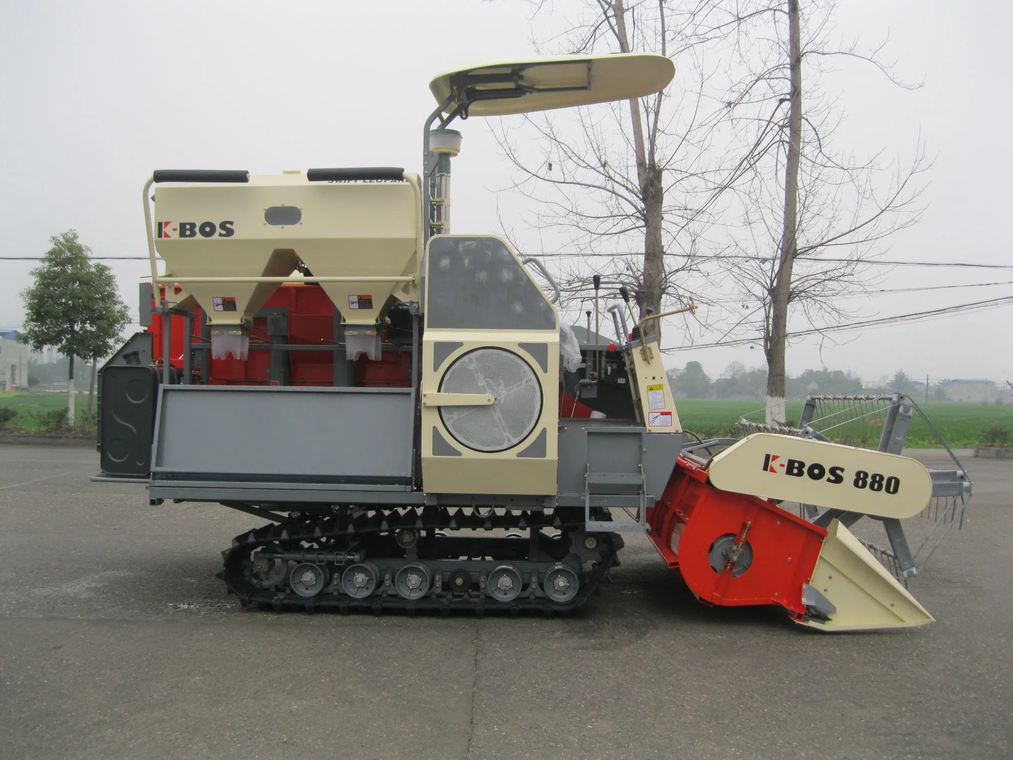 Deyang K-Bos Model 4lz-4.0z Combine Harvester for Rapeseed