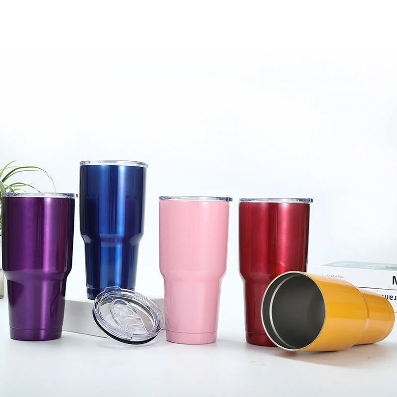 Auto Heizung Reise Becher mit Cover Sublimation Tumblers Doppelwand Vakuumkolben