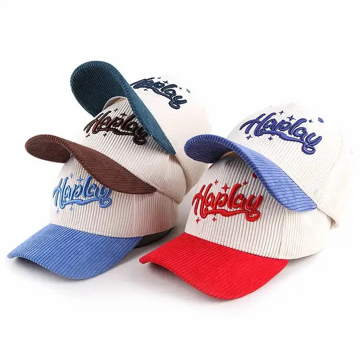 Estilo Nuevo al por mayor Corduroy de alta calidad invierno Béisbol sombreros Deportes Gorra Hip Hop al aire libre