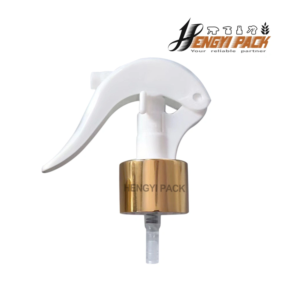 28/410 Mini Trigger Sprayer Pump Dispenser Silver Golden Aluminum for Hair Spray, Insect Repellent, Deodorant