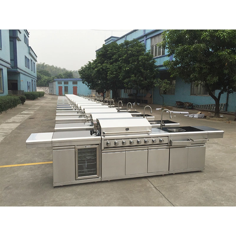 Sample Customization Gas Grill Stainless Steel Classic BBQ Kitchen Cabinet