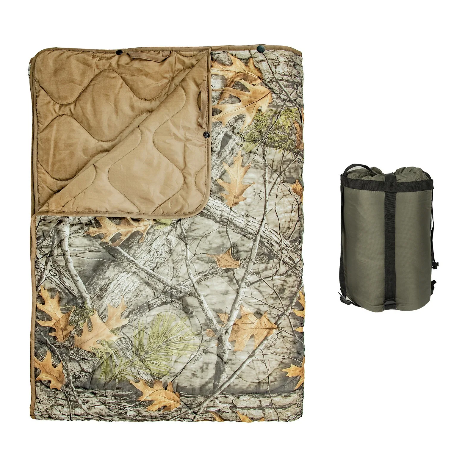 Polyester étanche militaire Jungle Camouflage Portable Couverture Couverture de Camping