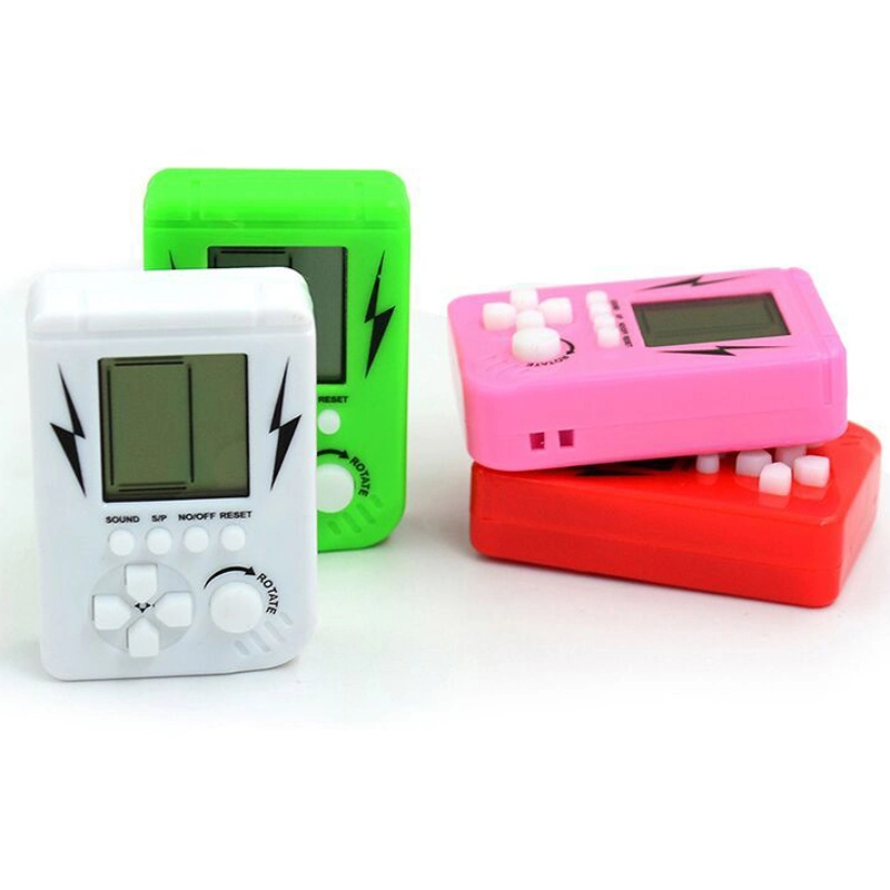 Mini integrado Block Toys Retro Console Portable Video Player elección Regalo huevo Juguetes Juegos de mano