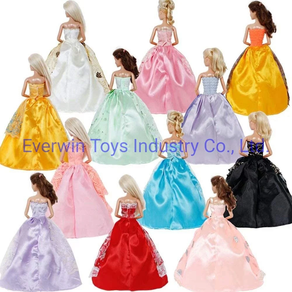 Plastic Toy Children Gift Christmas Gift Doll Wedding Dress Clothes for 1/6 Doll