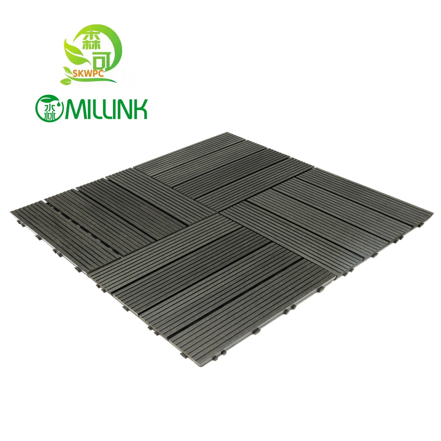 Easy Installing WPC Interior Decoration Floor Eco-Wood Wall Slat Panel Deck