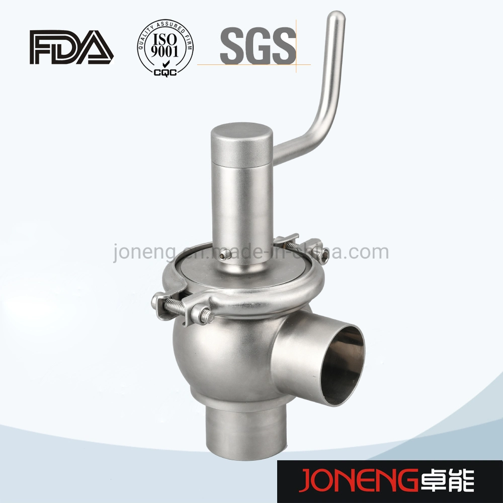 Food Grade Stainless Steel L Type Manual Stop Single Seat Valve