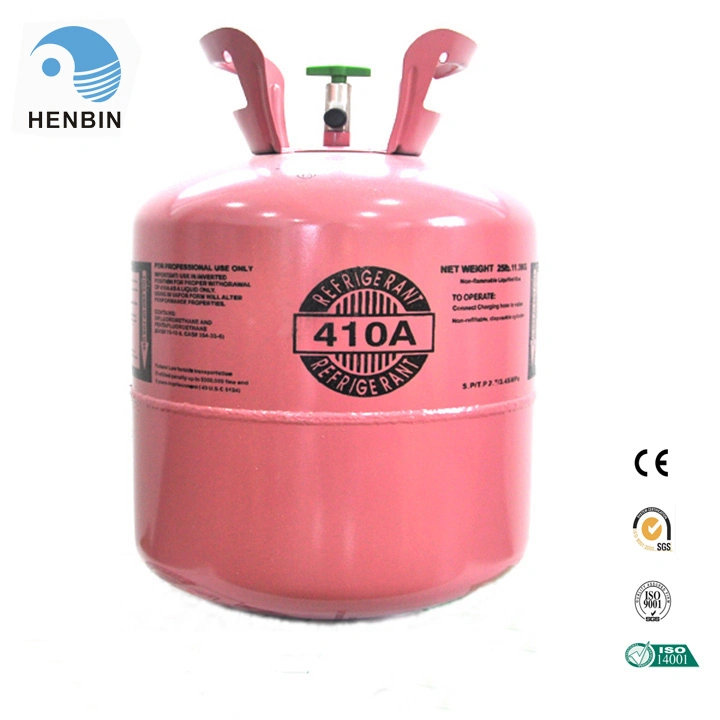 25lb/11.3kg Cilindro desechable de gas refrigerante R410A